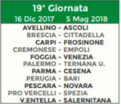 Calendario Serie B, Ecco Tutte Le Giornate